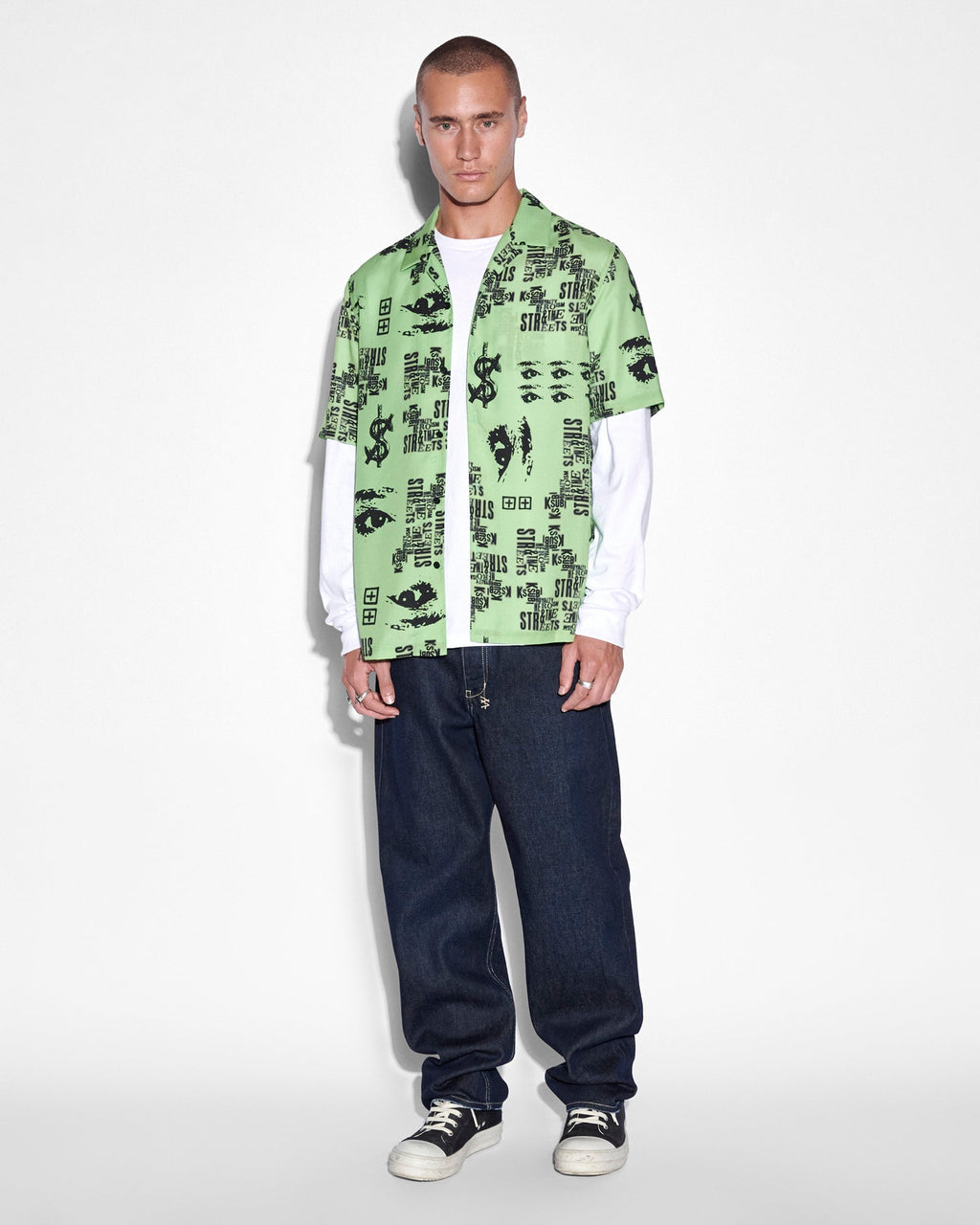 MENS ANTI K RINSED DENIM JEANS