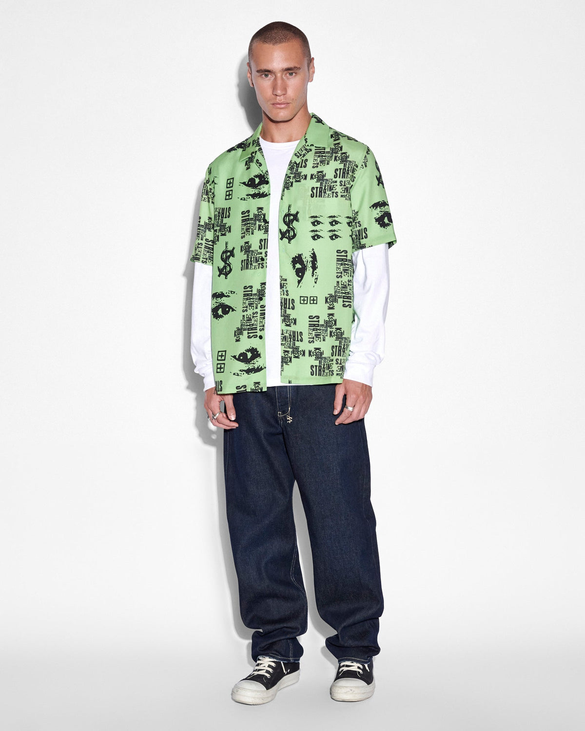 MENS ANTI K RINSED DENIM JEANS