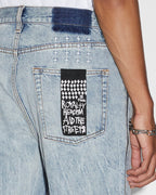 MENS ANTI K ZIPPED DYNAMITE DENIM JEANS