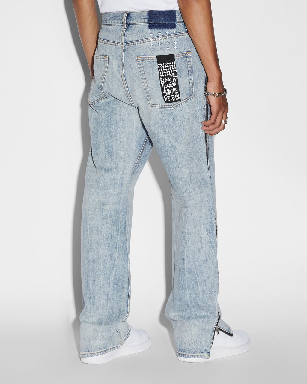 MENS ANTI K ZIPPED DYNAMITE DENIM JEANS