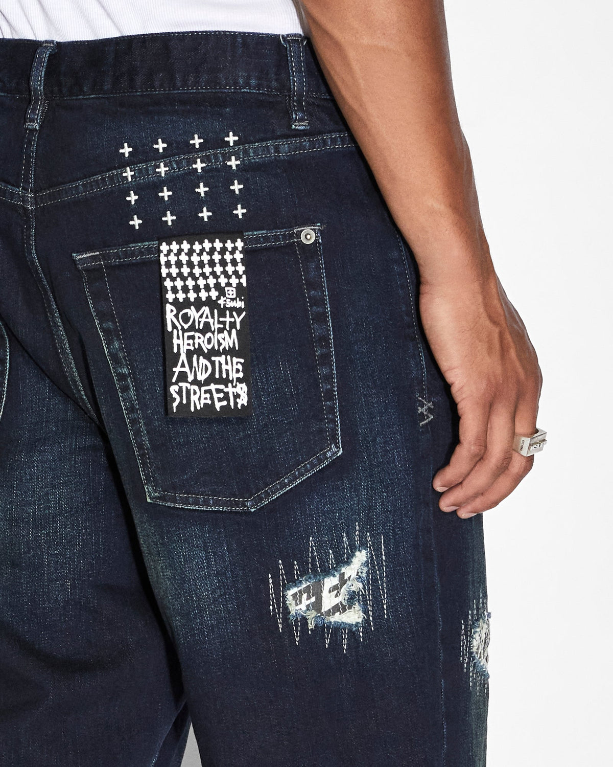 MENS ANTI K CHECK OUT DENIM JEANS