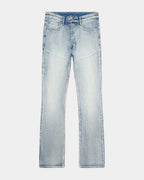 Mens Bronko Punk Blue Bootcut Denim Jeans - Denim