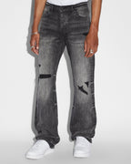 MENS BRONKO BLACK METAL DENIM JEANS