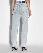 Womens Brooklyn Jean Muse Repair Straight Denim Jeans - Denim