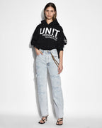 Womens Brooklyn Jean Muse Repair Straight Denim Jeans - Denim