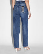WOMENS BROOKLYN JEAN STELLA SLASHED DENIM JEANS