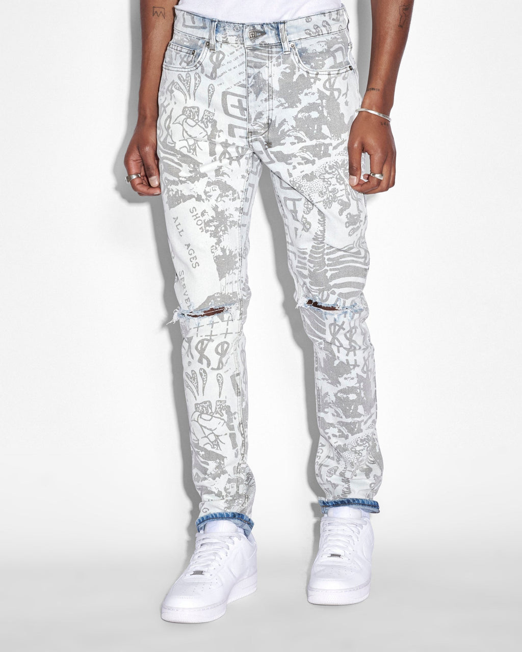 MENS CHITCH KOLLAGE ICEY DENIM JEANS