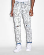 MENS CHITCH KOLLAGE ICEY DENIM JEANS
