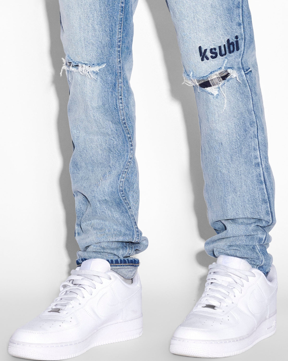 Mens Chitch Self Repair Slim Denim Jeans - Denim