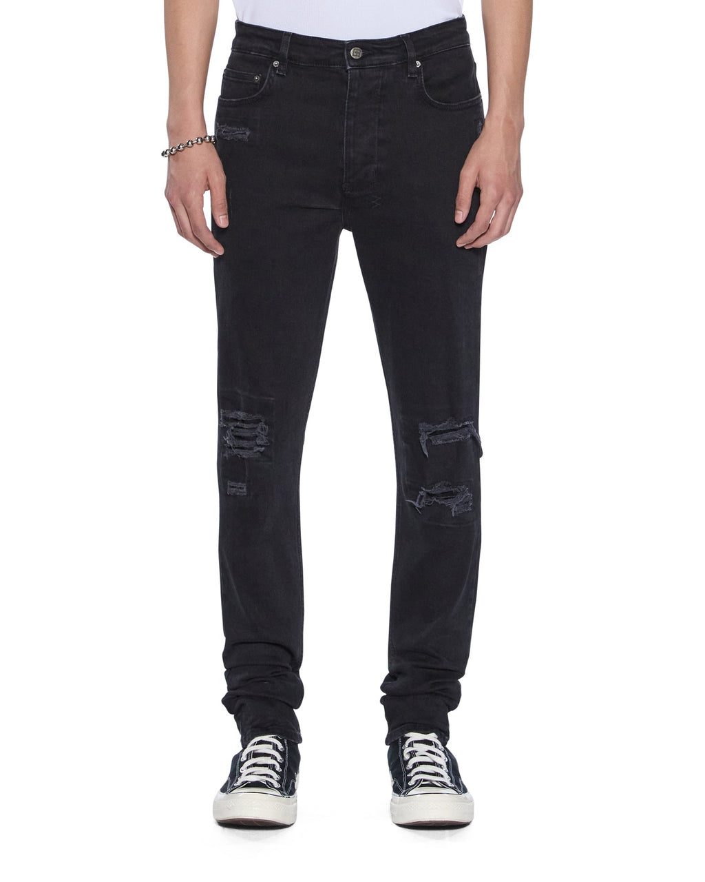 MENS CHITCH BONEYARD BLACK DENIM JEANS