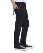 MENS CHITCH BONEYARD BLACK DENIM JEANS
