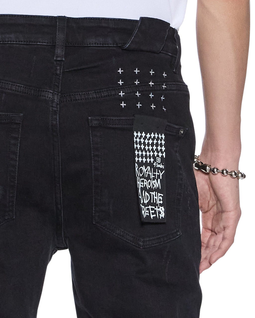 MENS CHITCH BONEYARD BLACK DENIM JEANS