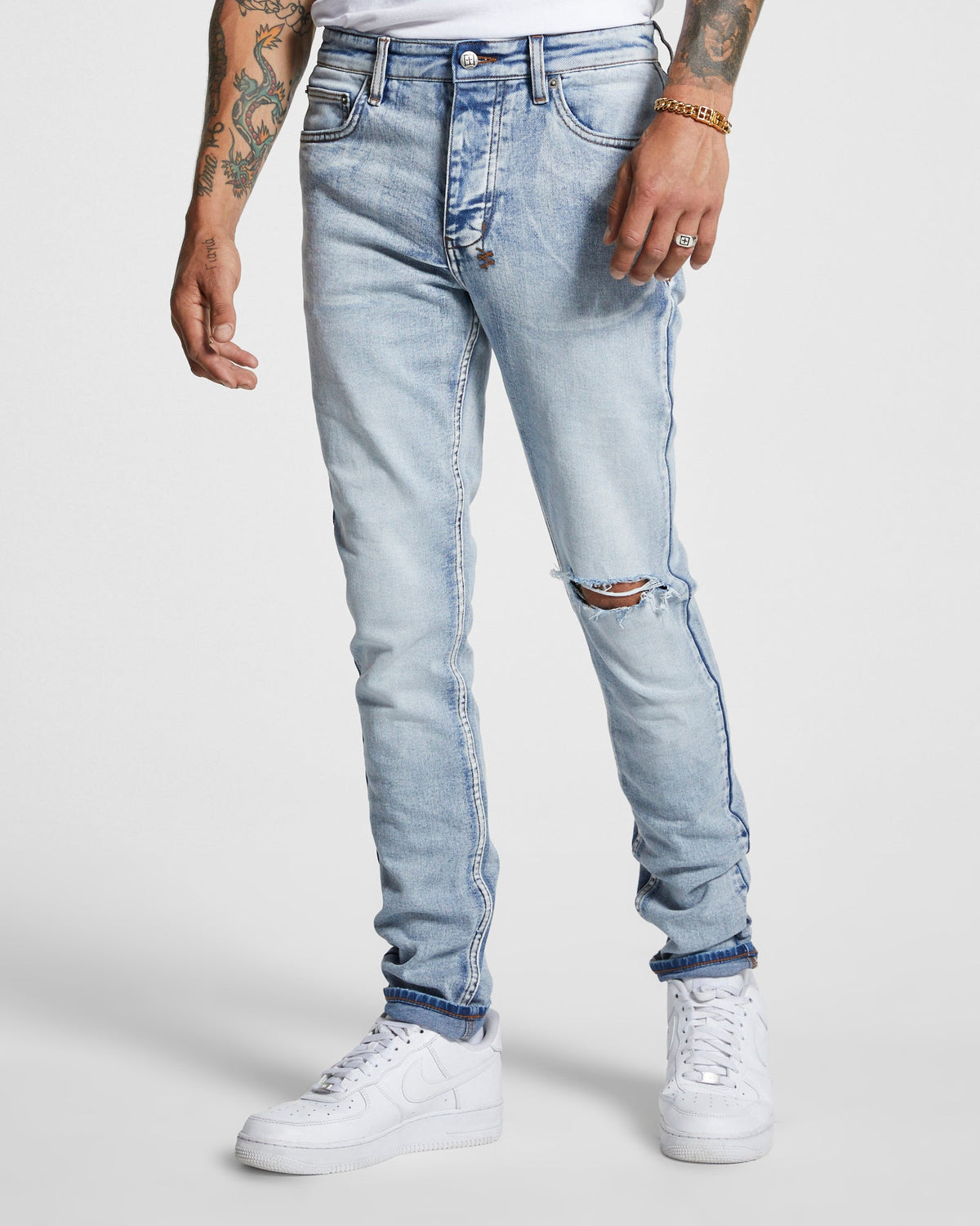 Mens Chitch City High Slim Denim Jeans - Denim