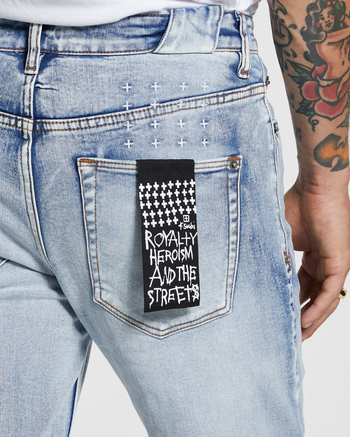 Mens Chitch City High Slim Denim Jeans - Denim