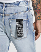 Mens Chitch City High Slim Denim Jeans - Denim