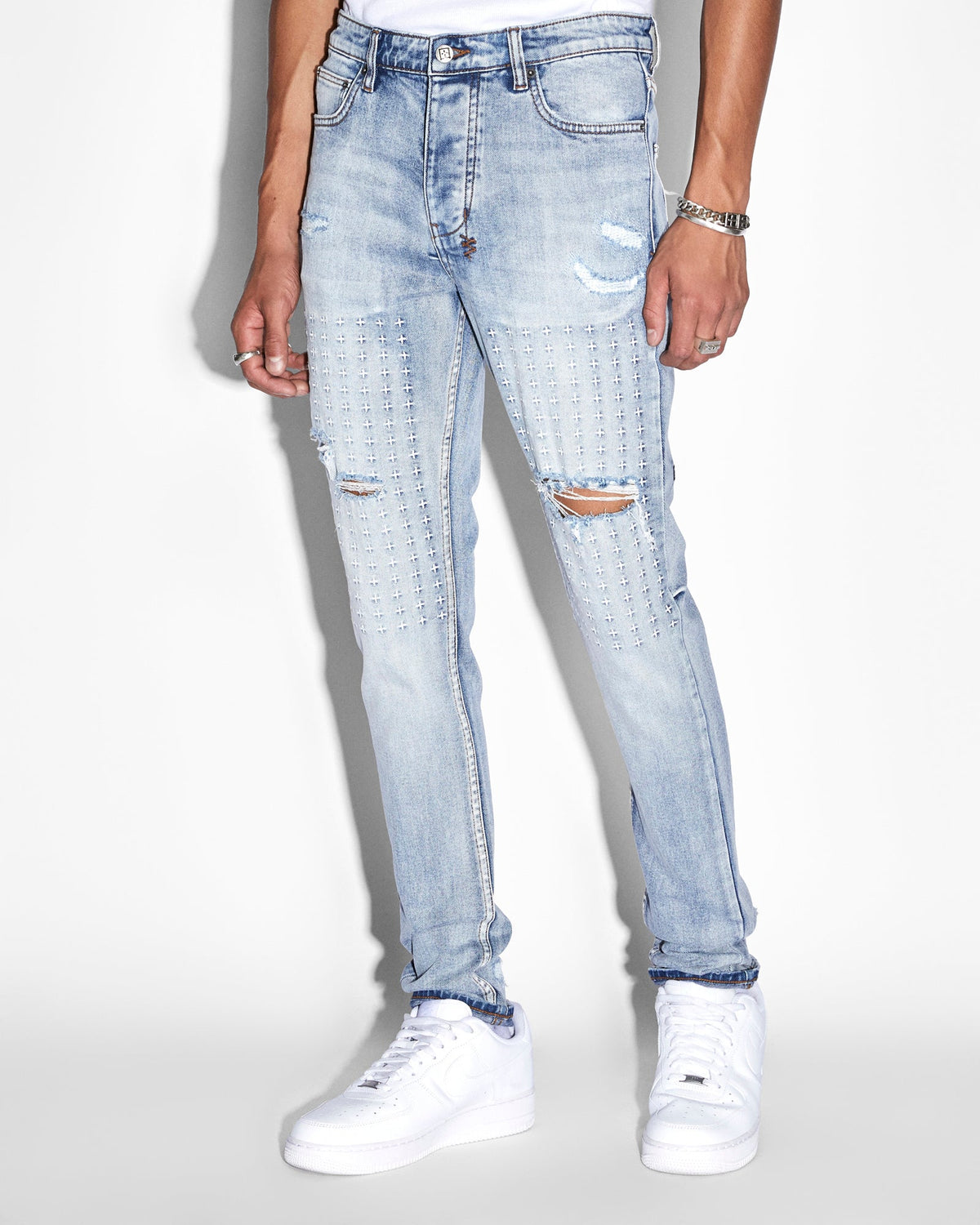 MENS CHITCH ENJOY TRASHED DENIM JEANS