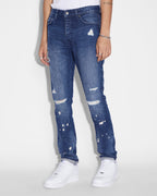 Mens Chitch Glory Trashed Slim Denim Jeans - Denim