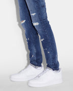 Mens Chitch Glory Trashed Slim Denim Jeans - Denim
