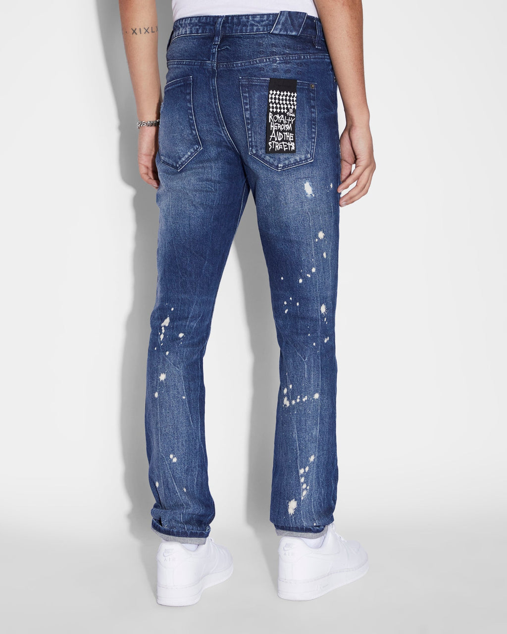 Mens Chitch Glory Trashed Slim Denim Jeans - Denim