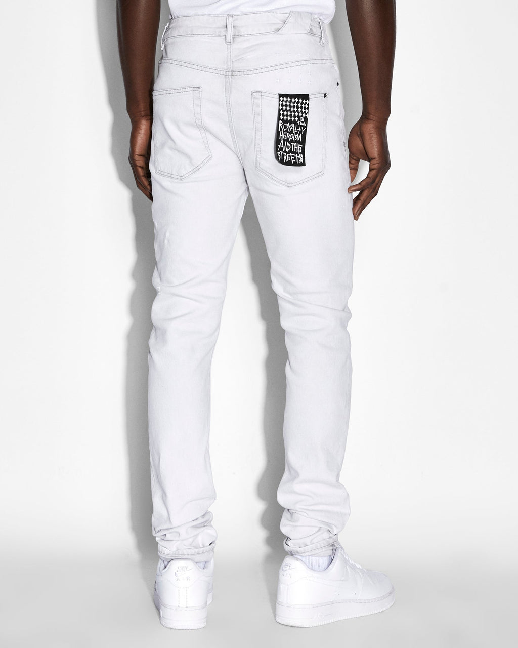 Mens Chitch Habits Slim Denim Jeans - White