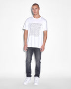 MENS WHITENOISE KASH SS TEE SPACE WHITE TEES