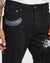 MENS  CHITCH K PATCH ACE BLACK SLIM DENIM JEANS