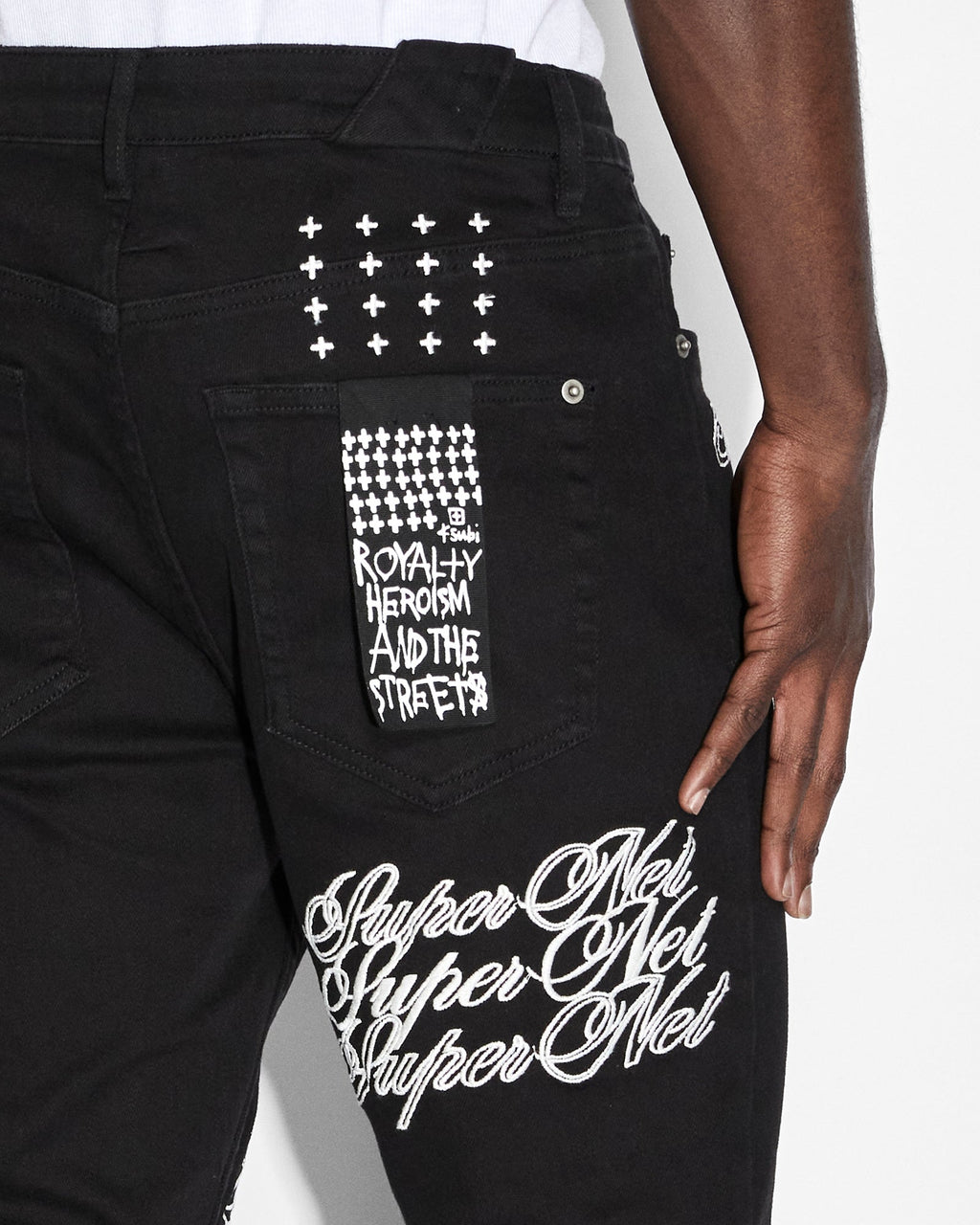 MENS CHITCH SCRIPTED DENIM JEANS