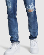 Mens Chitch Vertigo Smoke Out Slim Denim Jeans - Denim
