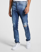 Mens Chitch Vertigo Smoke Out Slim Denim Jeans - Denim