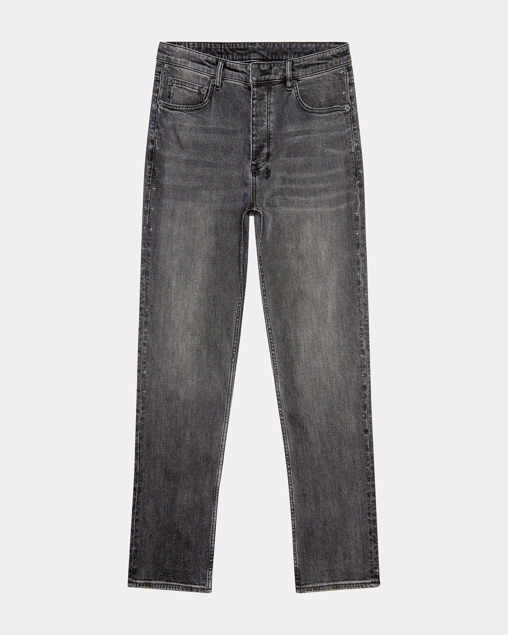 MENS HAZLOW BLACK METAL DENIM JEANS