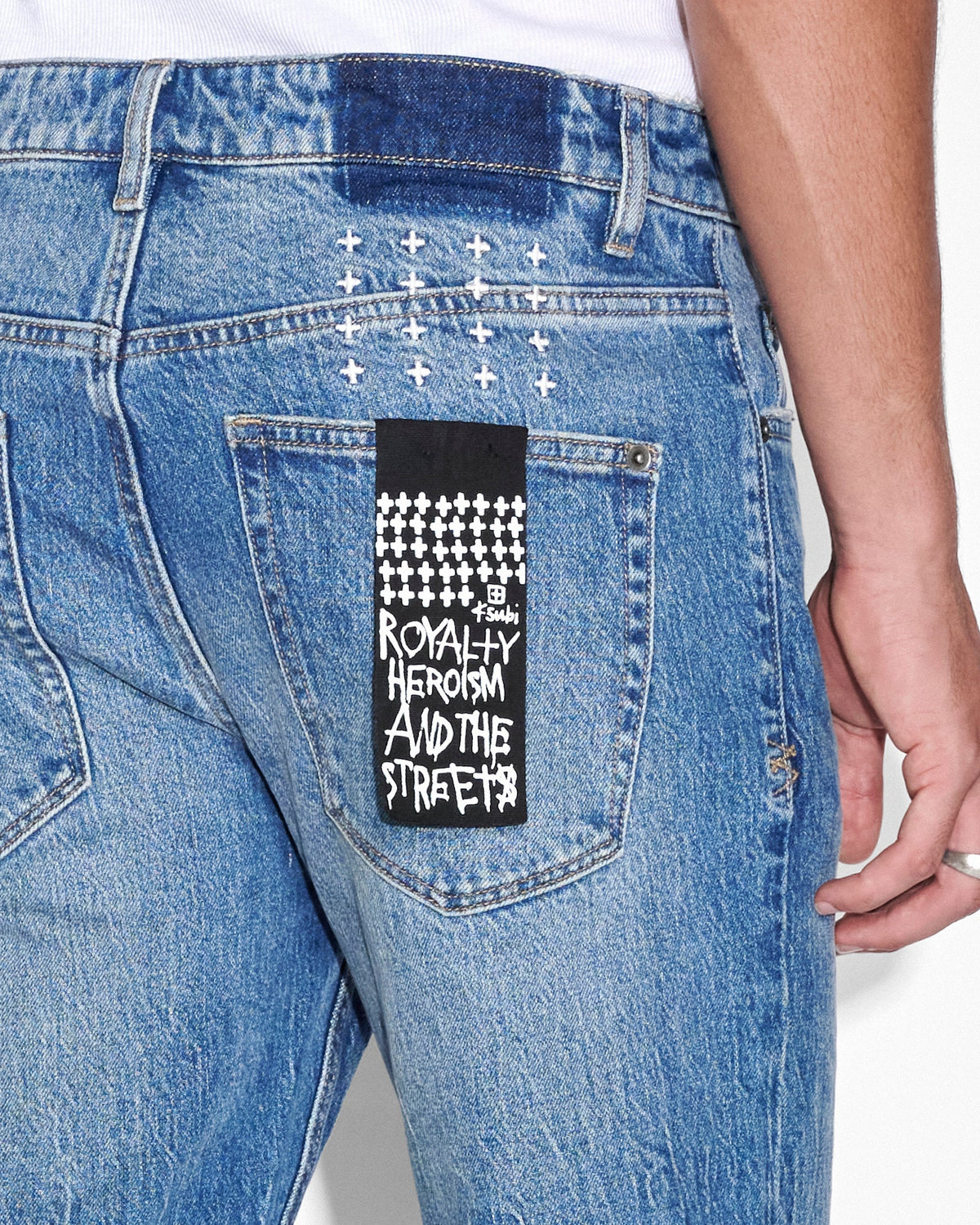 MENS HAZLOW NOTORIOUS KULTURE DENIM JEANS