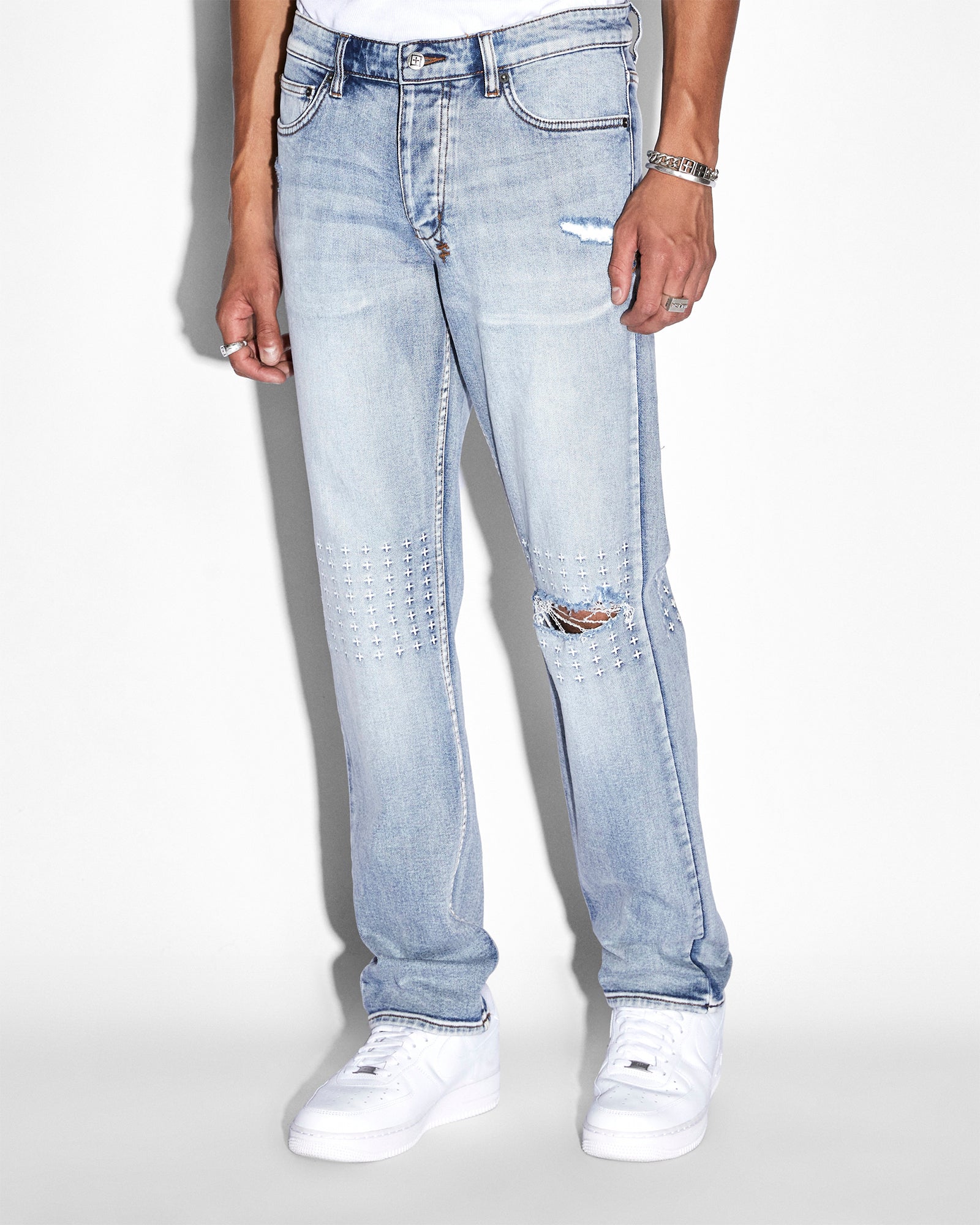 MENS HAZLOW ENJOY STRAIGHT DENIM JEANS