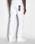 MENS  HAZLOW WHITEOUT STRAIGHT DENIM JEANS