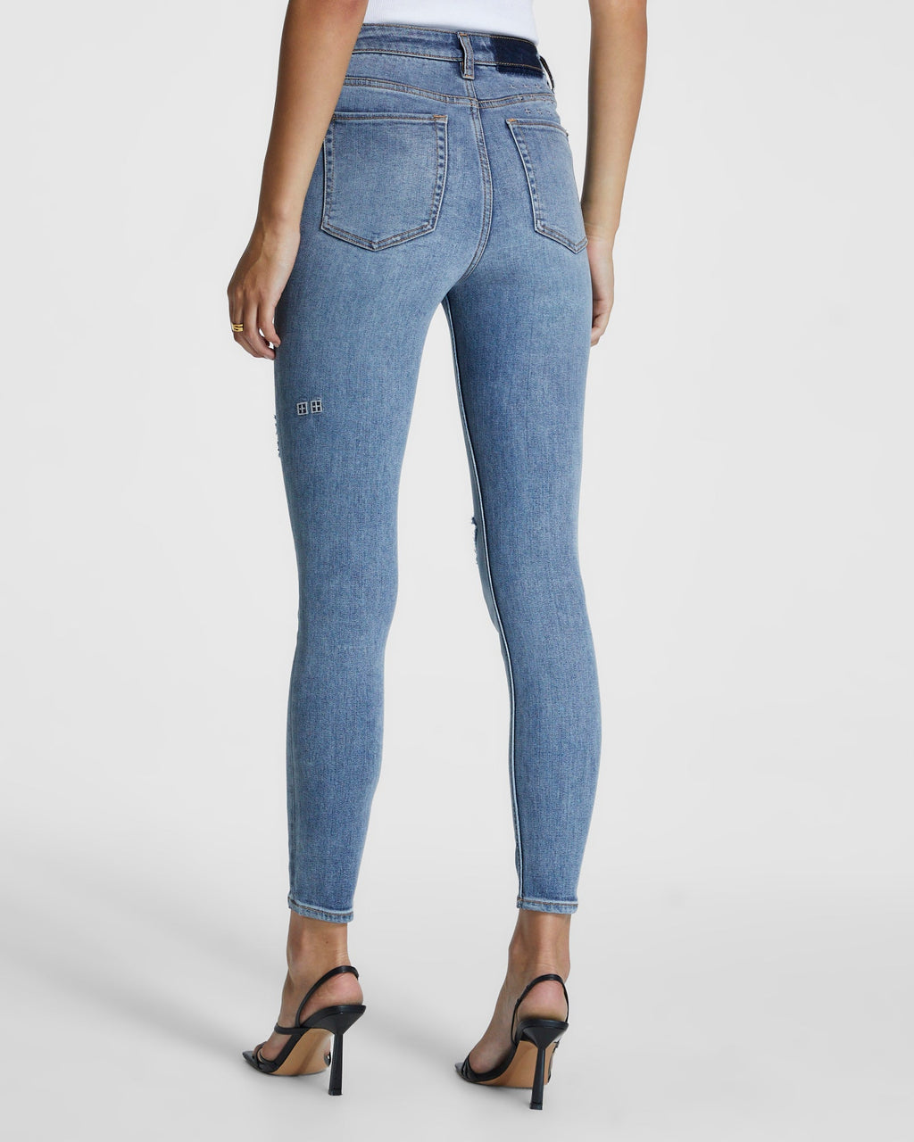 WOMENS HI N WASTED EXPOSED HAVEN DENIM JEANS