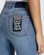 WOMENS HI N WASTED EXPOSED HAVEN DENIM JEANS