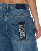 WOMENS KSUPER AGED DENIM JEANS