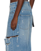 WOMENS KSUPER SURGE TRASHED DENIM JEANS