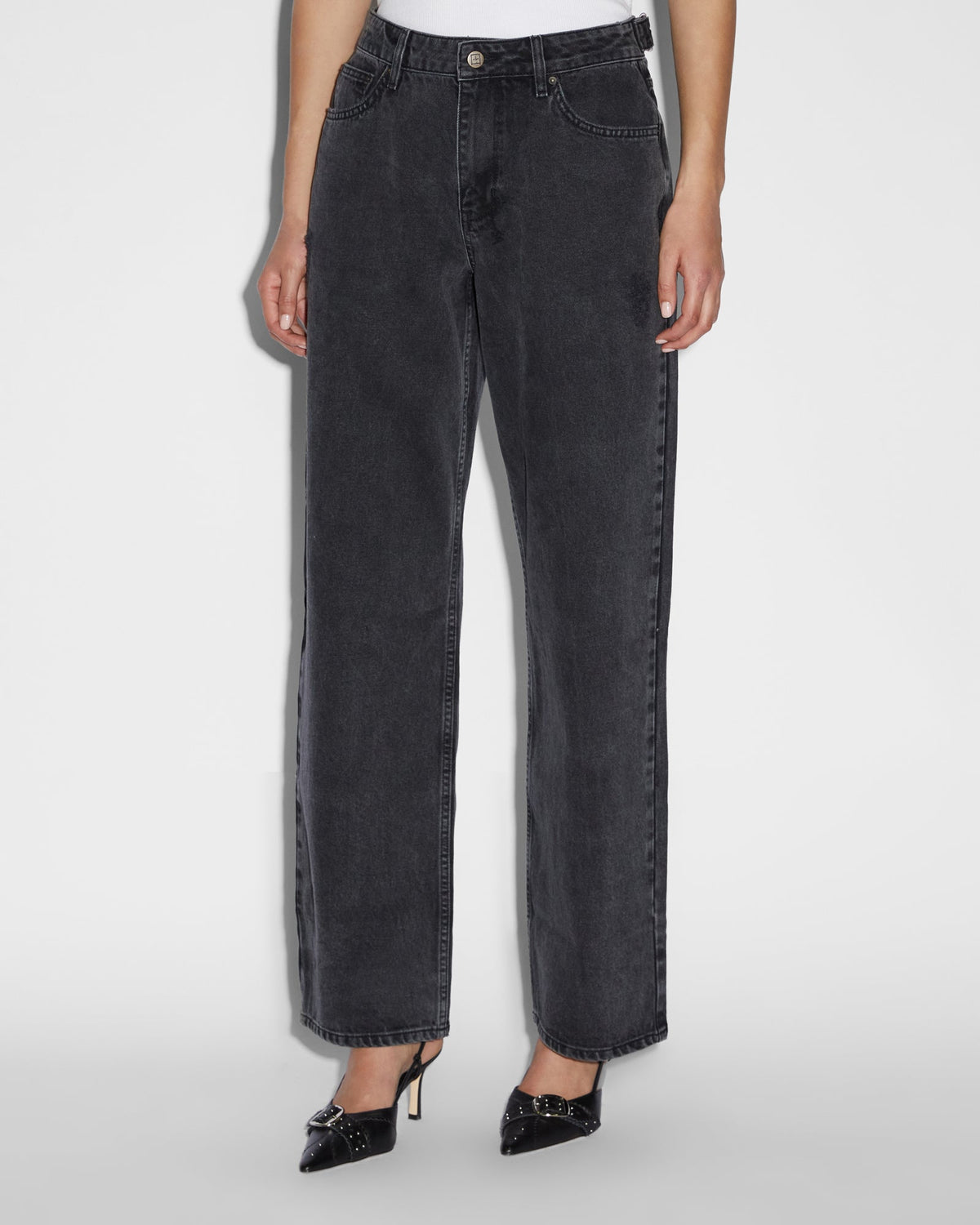 WOMENS LOW RIDER CARPENTER FALLEN DENIM JEANS