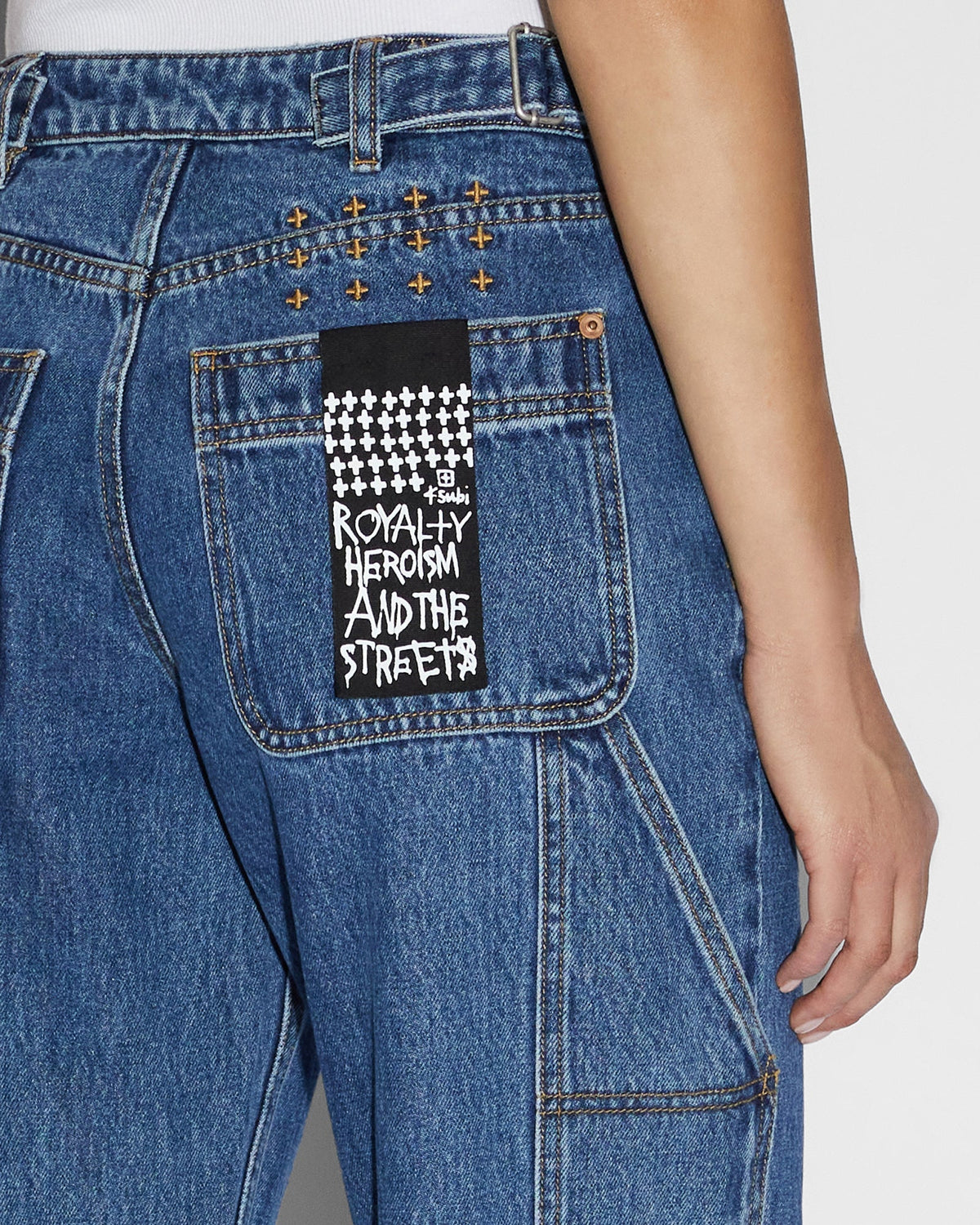 WOMENS LOW RIDER CARPENTER MOODY DENIM JEANS