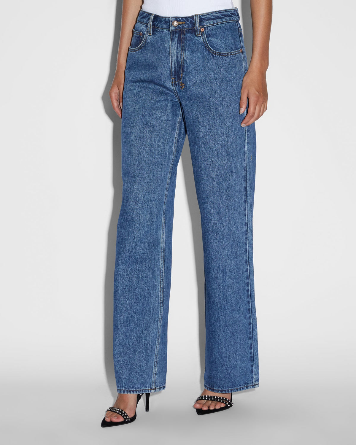 WOMENS LOW RIDER CARPENTER MOODY DENIM JEANS