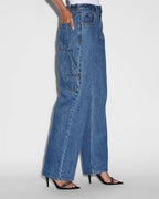 WOMENS LOW RIDER CARPENTER MOODY DENIM JEANS