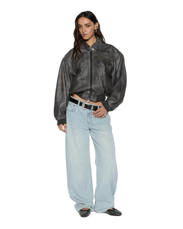 Womens Low Rider Tile Relaxed Denim Jeans | Ksubi