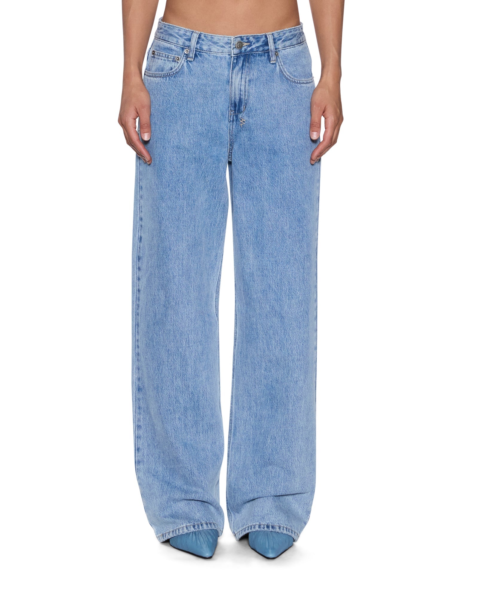 WOMENS LOW RIDER AUTHENTIK BAGGY DENIM JEANS