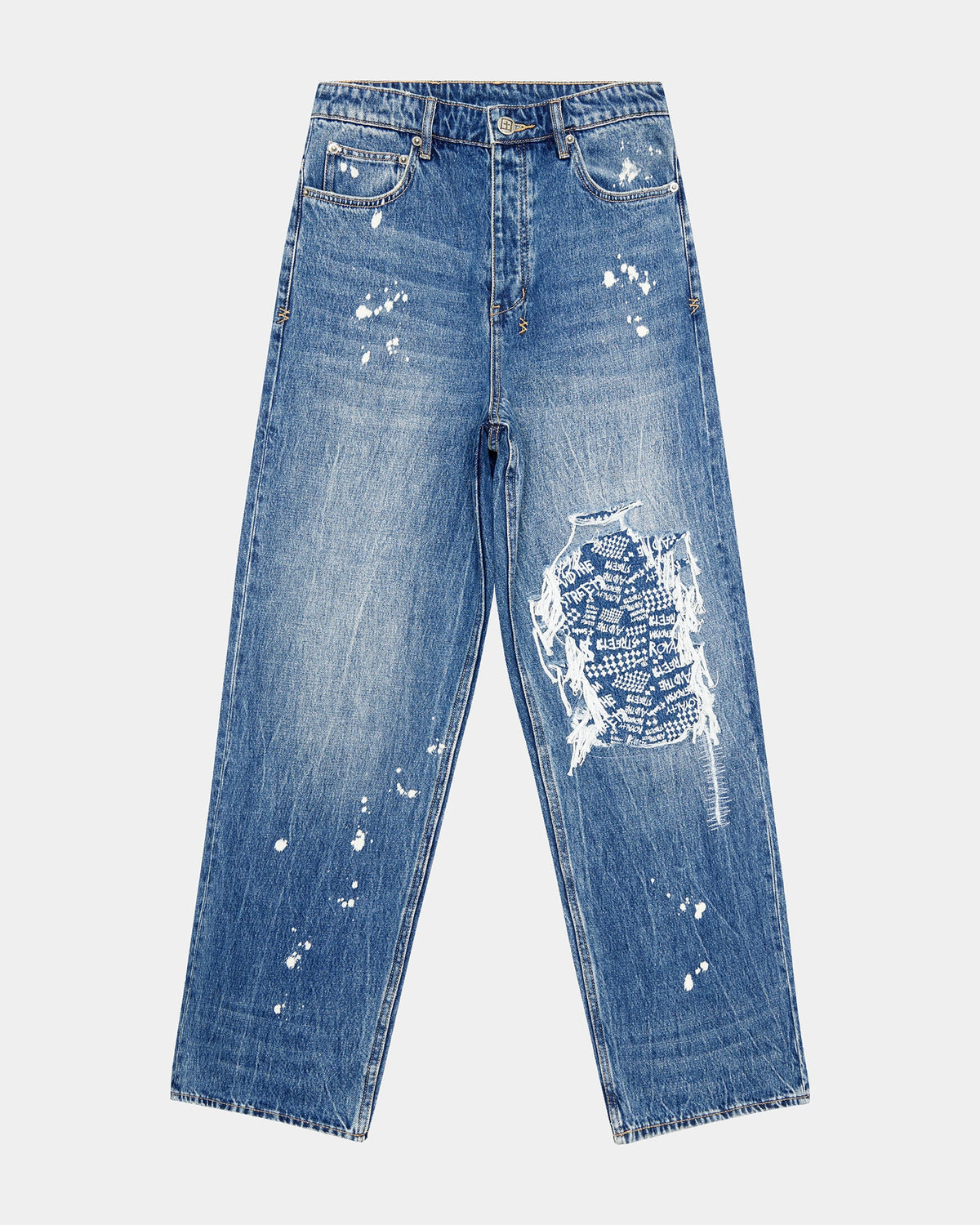 MENS MAXX KULTURE TRASHED DENIM JEANS