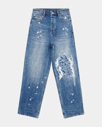 MENS MAXX KULTURE TRASHED DENIM JEANS