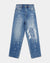 MENS  MAXX KULTURE TRASHED BAGGY DENIM JEANS