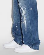 MENS MAXX KULTURE TRASHED DENIM JEANS
