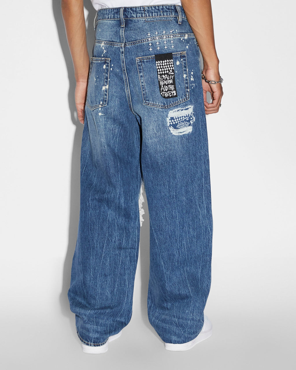 MENS MAXX KULTURE TRASHED DENIM JEANS