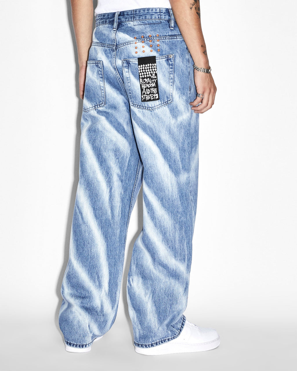 Mens Maxx Kaos Baggy Denim Jeans - Denim