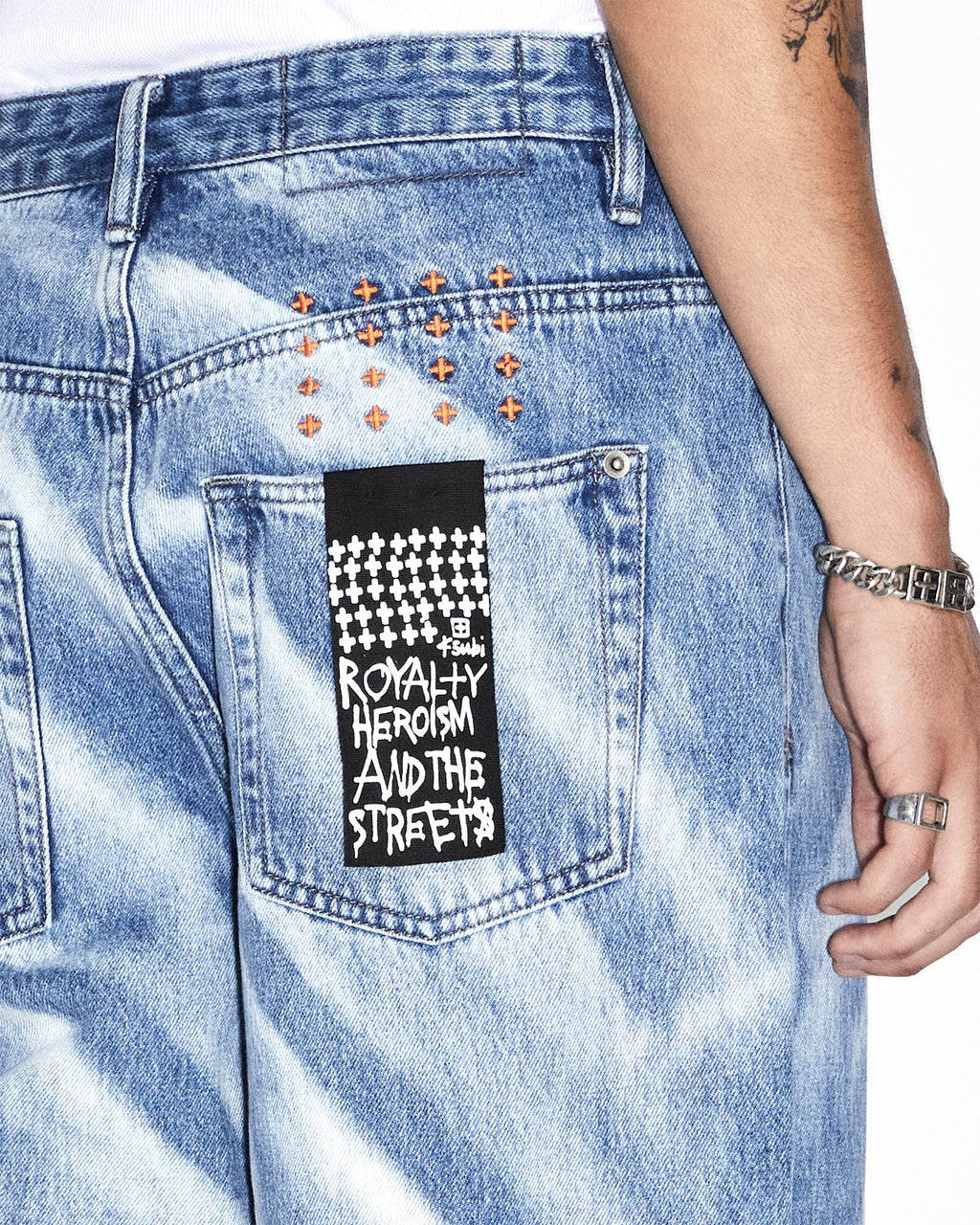 Mens Maxx Kaos Baggy Denim Jeans - Denim